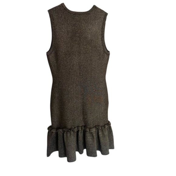 A.L.C. Kilmer Metallic Knit Dress with Tulip Bottom Medium - Picture 4 of 5
